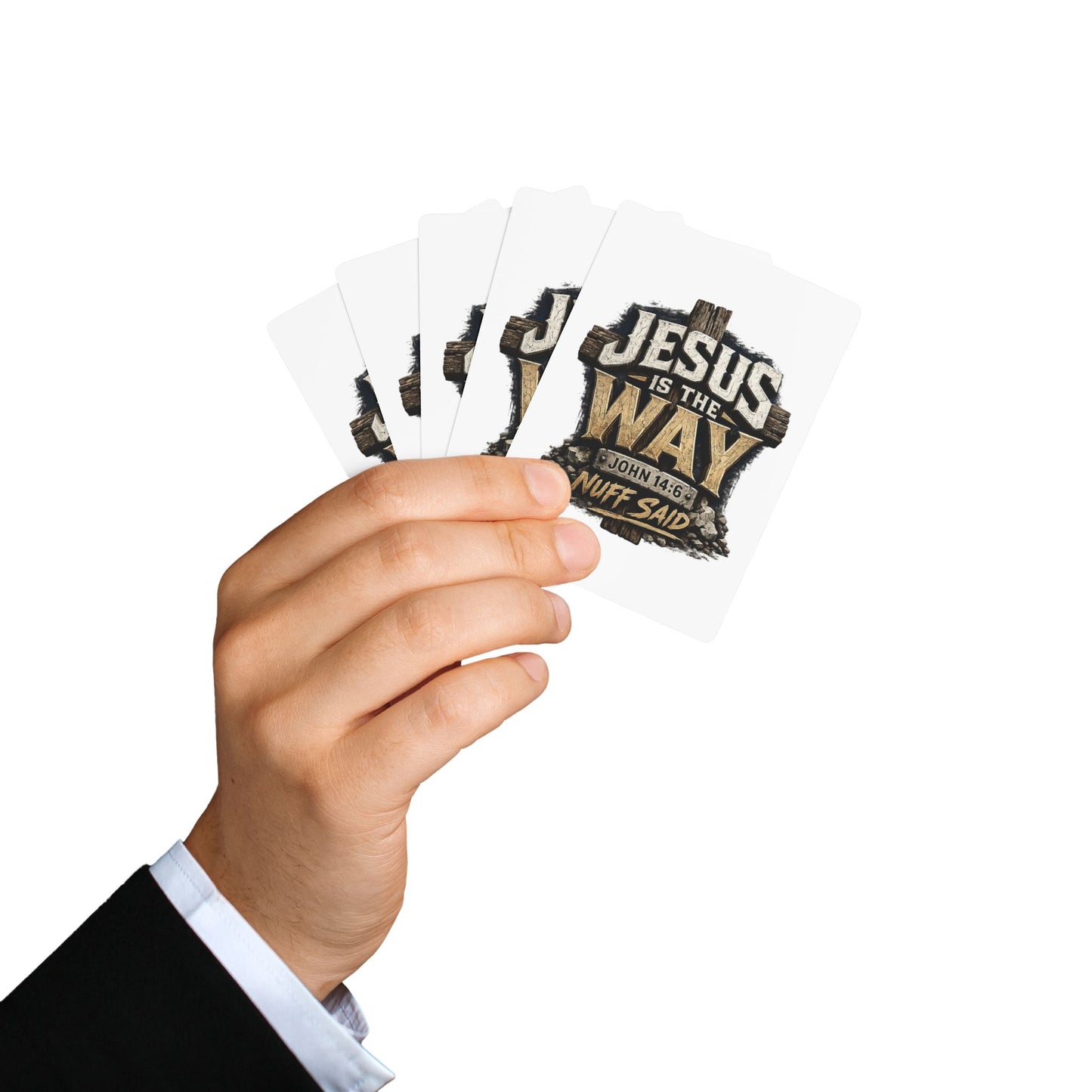 Christian Poker Playing Cards - "Jesus Is The Way" Faith Deck (John 14:6)