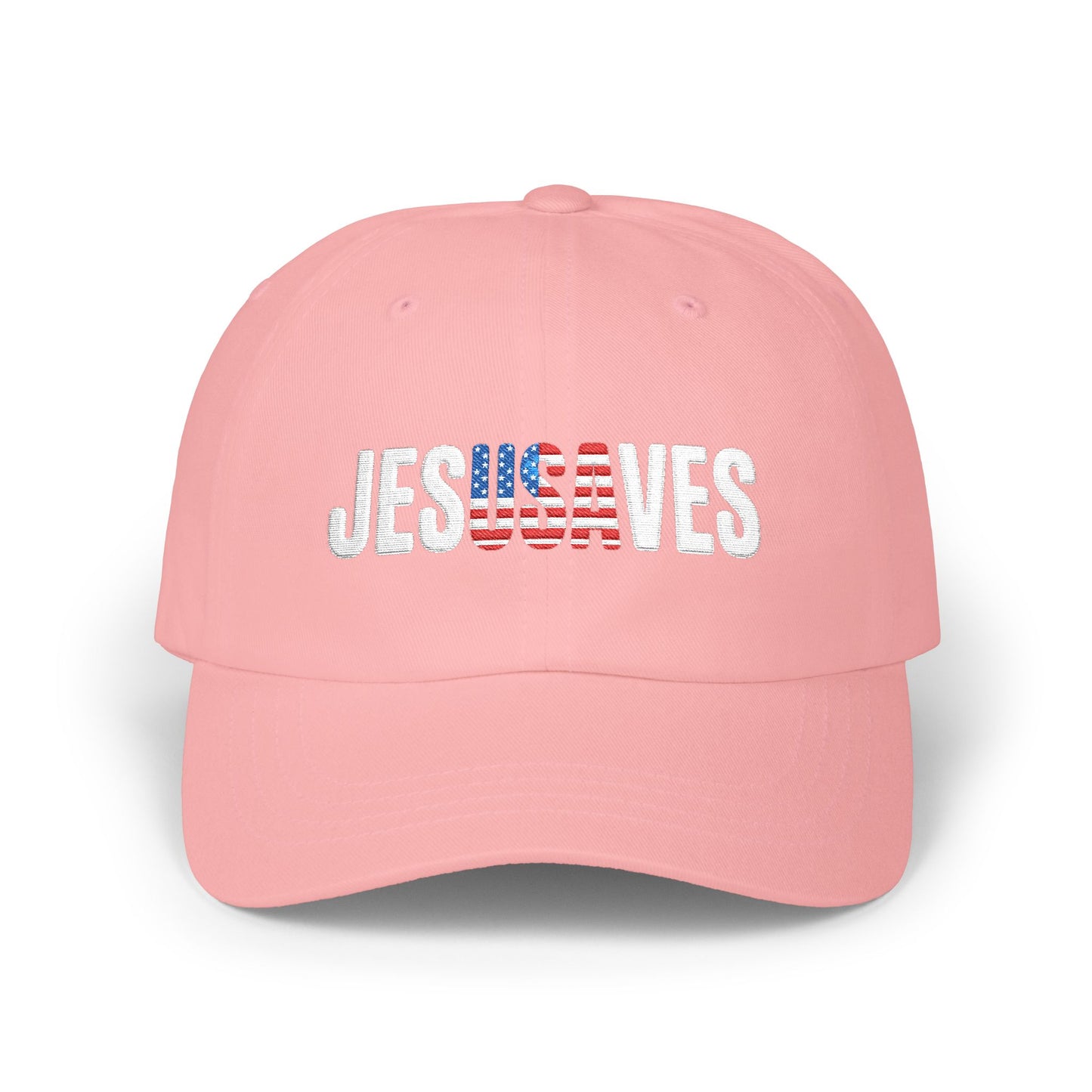 Dad Cap - 'USA Jeans' Distressed Flag Embroidery Baseball Hat