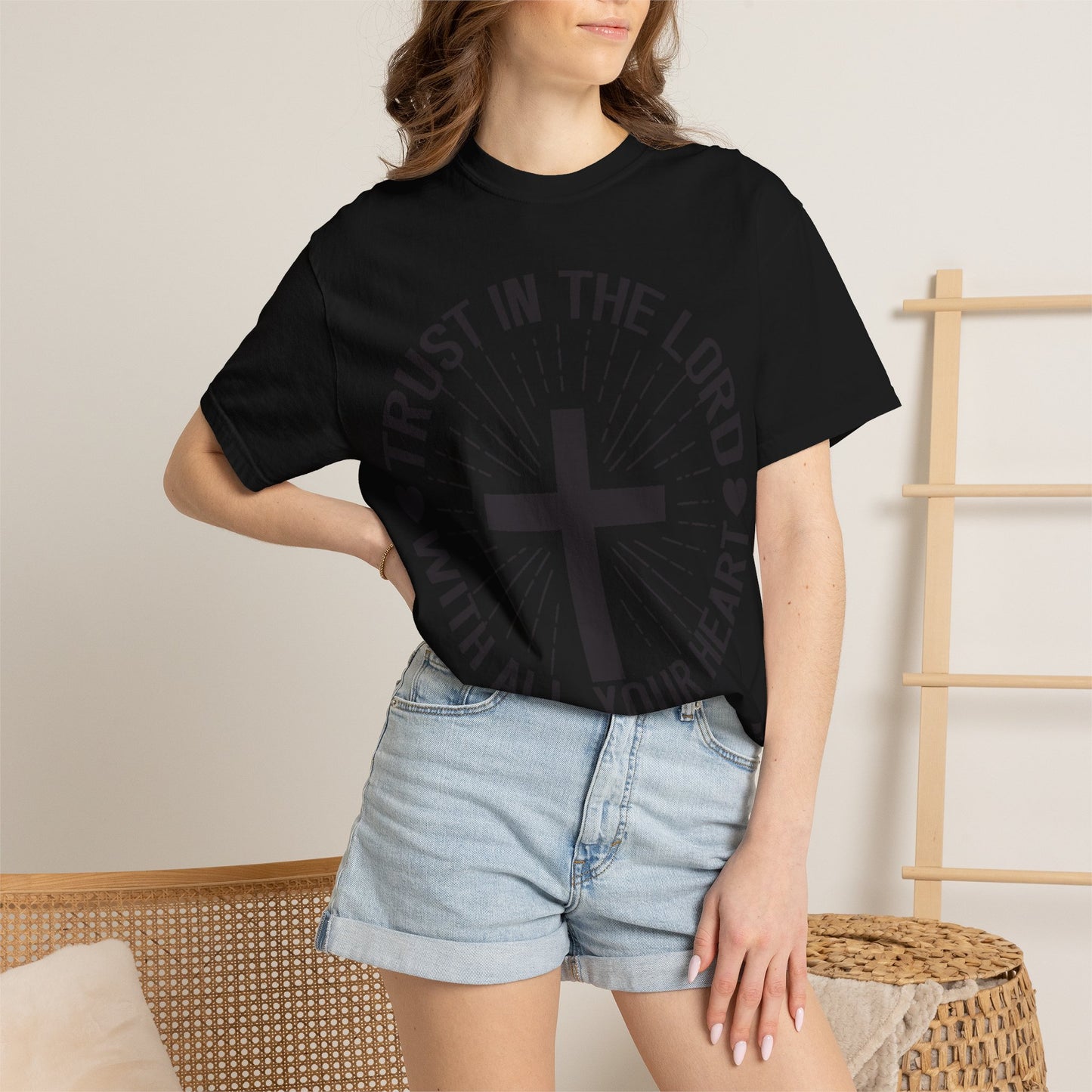 Christian T-Shirt — "Trust in the Lord with All Your Heart" Proverbs 3:5 Faith Tee