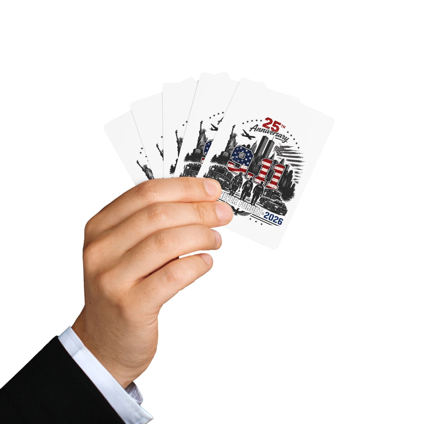 25th Anniversary 9/11 Memorial Playing Cards
