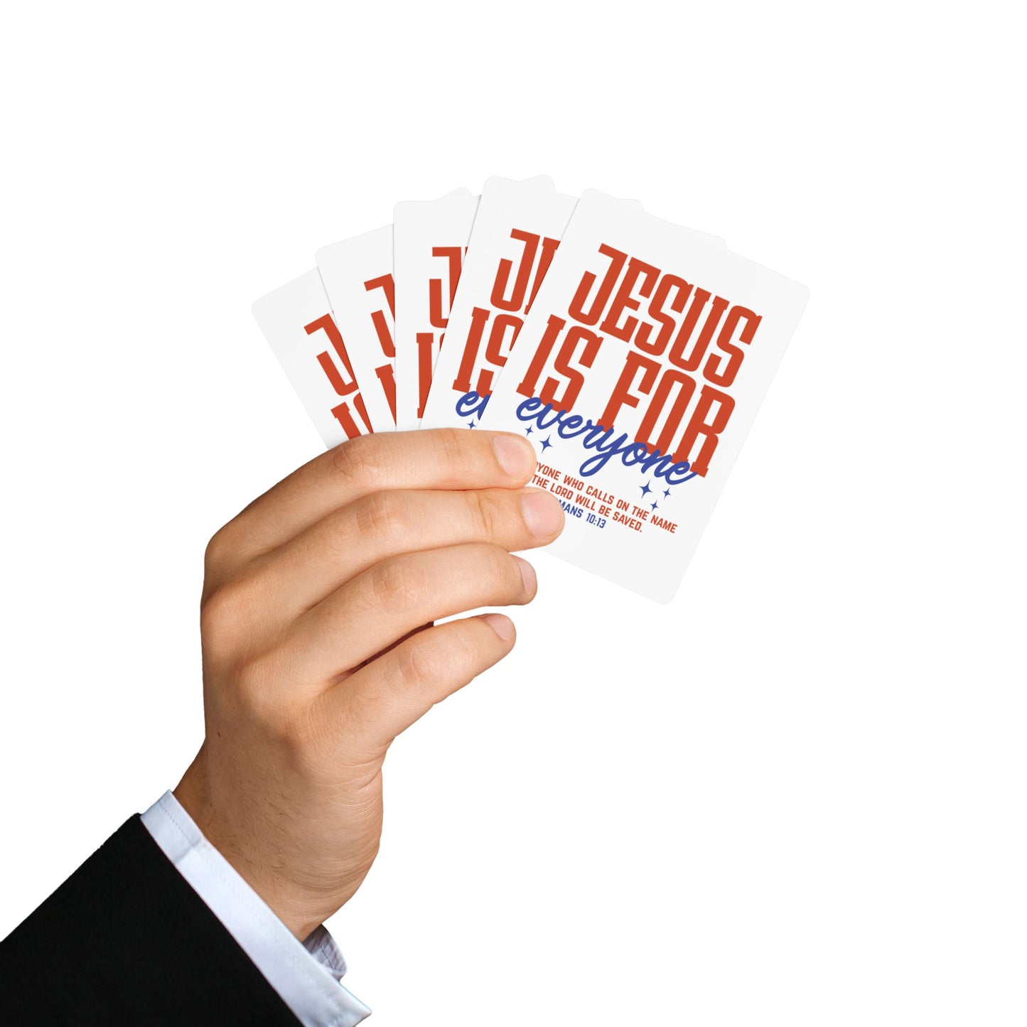 Christian Poker Playing Cards — "Jesus Is For Everyone" Bible Verse Deck