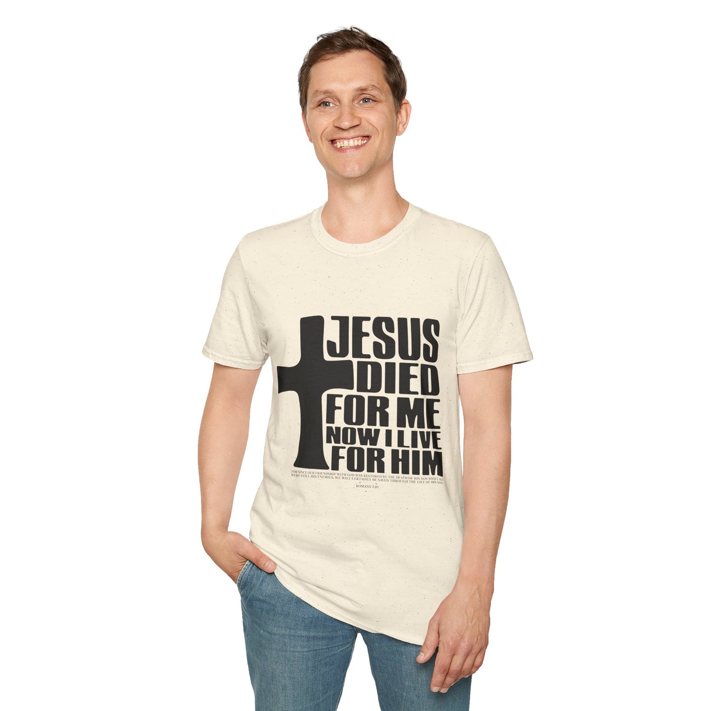 Christian T-Shirt "Jesus Died For Me" — Faith Cross Graphic Tee