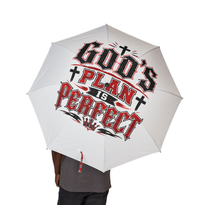 Foldable Umbrella — "God's Plan" Gothic Cross Auto-Open Compact Umbrella