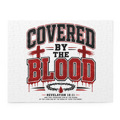 Covered by the Blood Puzzle — Christian Faith Jigsaw (120/252/500 pcs)