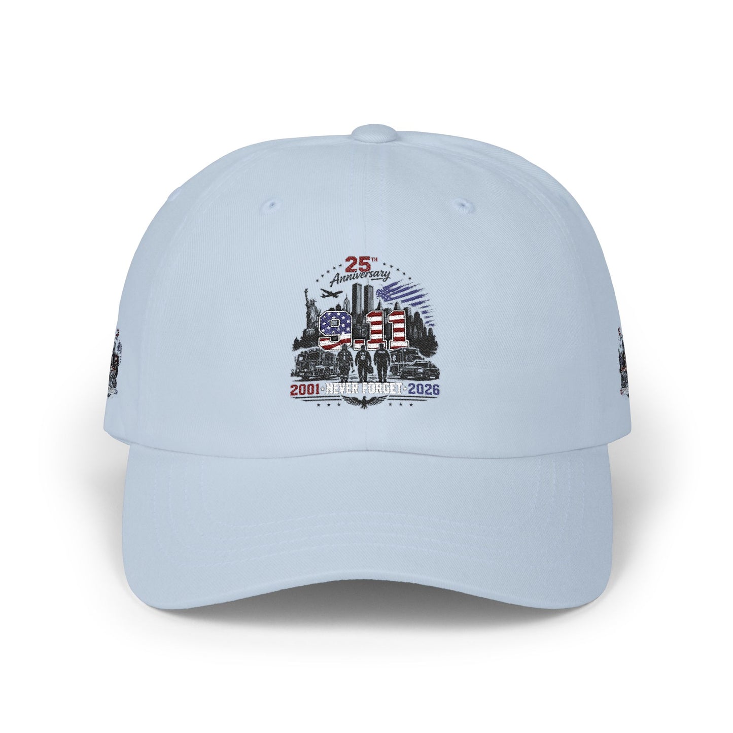 25th Anniversary Dad Cap — Retro Lighthouse & Harbor Embroidery