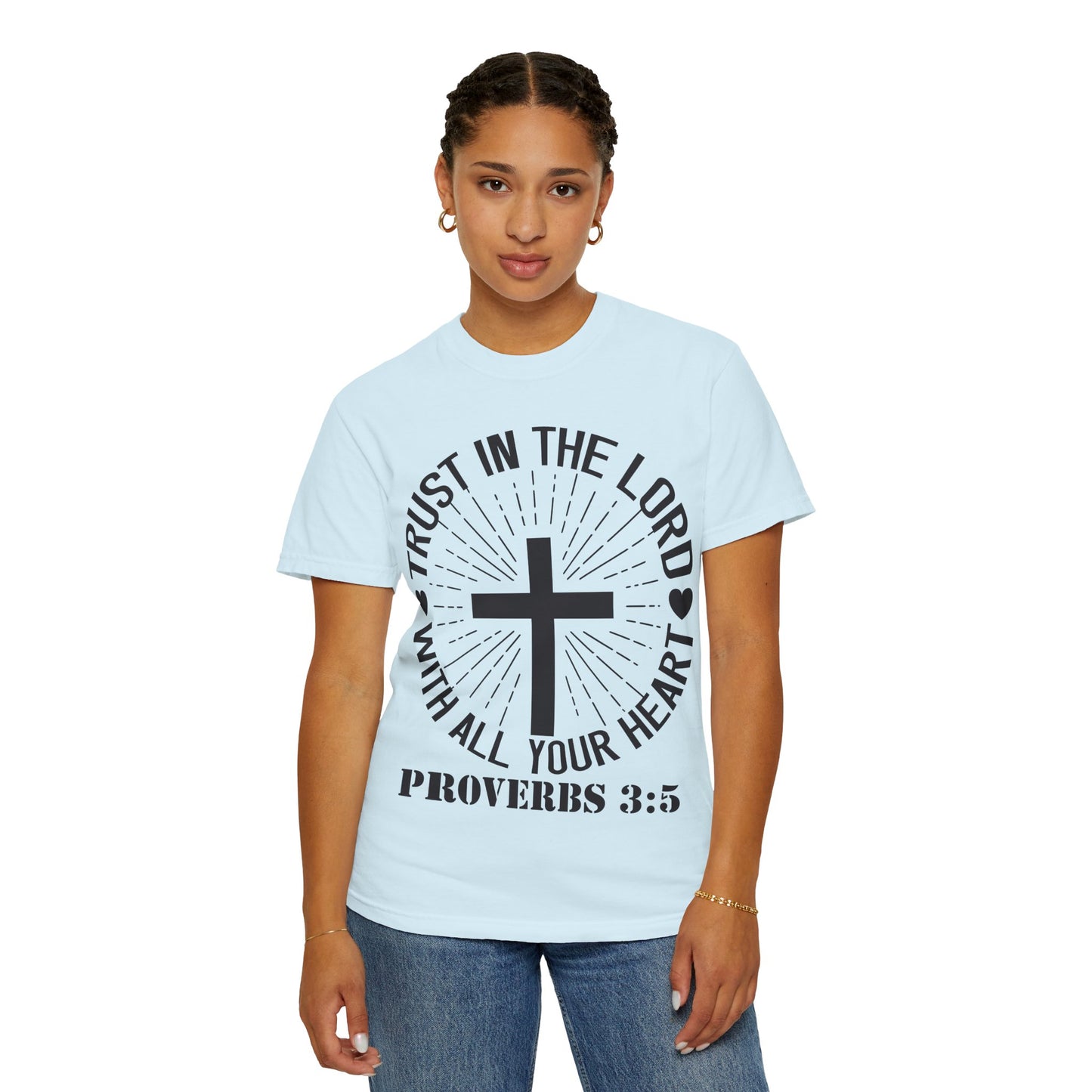 Christian T-Shirt — "Trust in the Lord with All Your Heart" Proverbs 3:5 Faith Tee