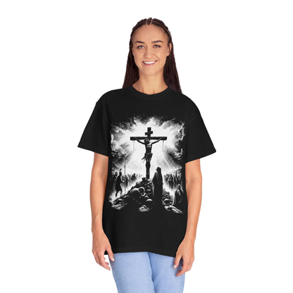 Crucifixion Scene T-Shirt — Religious Christian Faith Graphic Tee