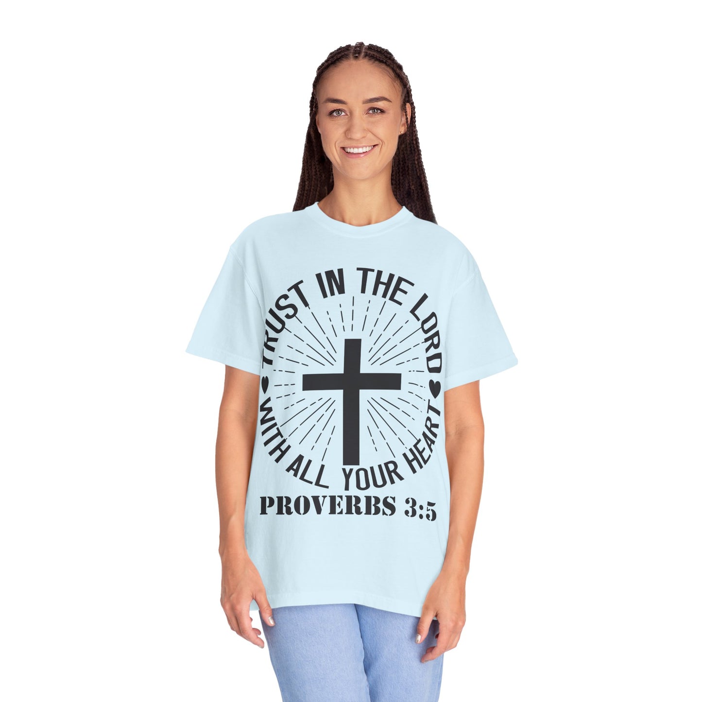 Christian T-Shirt — "Trust in the Lord with All Your Heart" Proverbs 3:5 Faith Tee