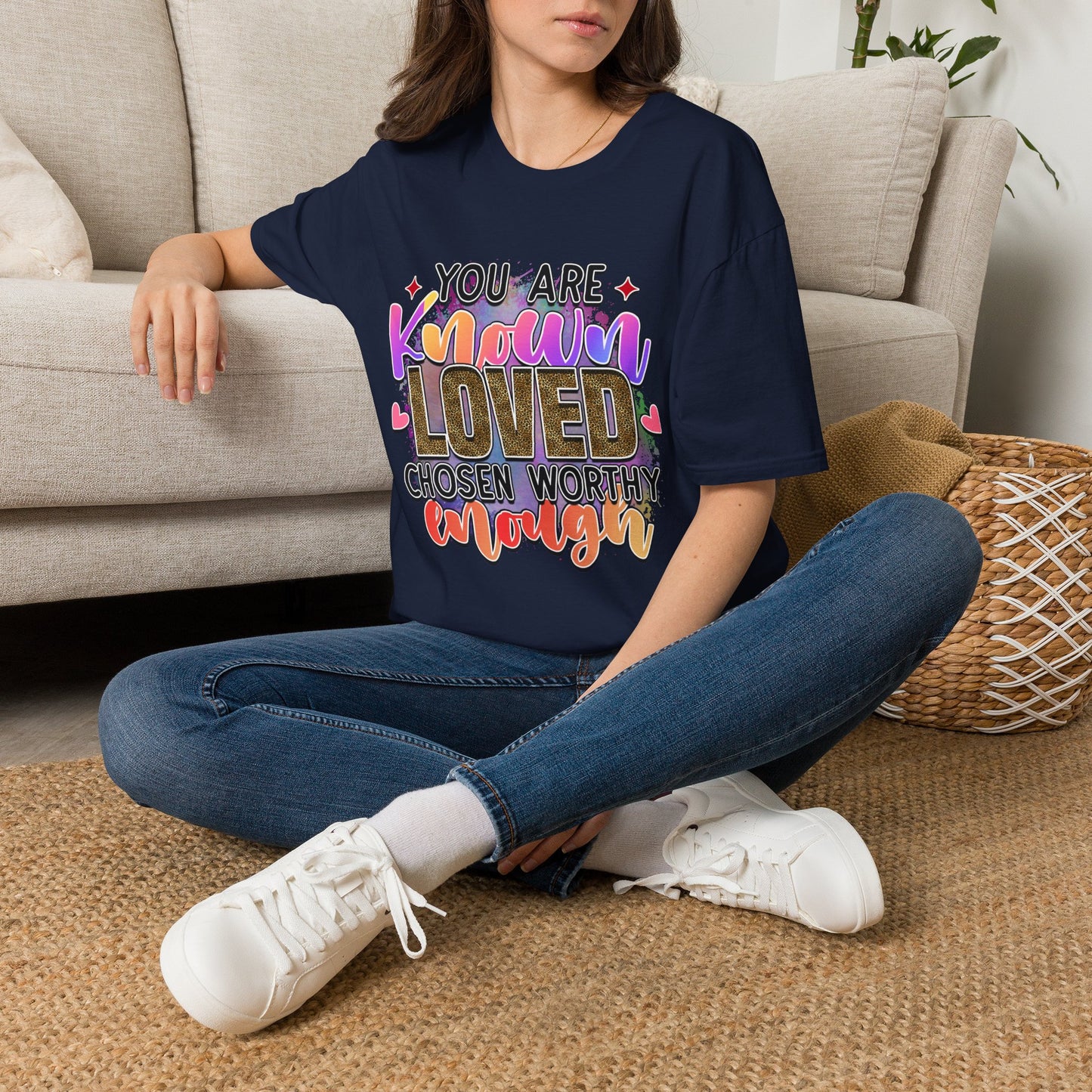 T-Shirt — “You Are Known Loved” Inspirational Graphic Tee