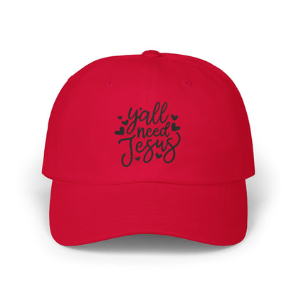 Dad Cap — “Y'all Need Jesus” Embroidered Christian Baseball Hat