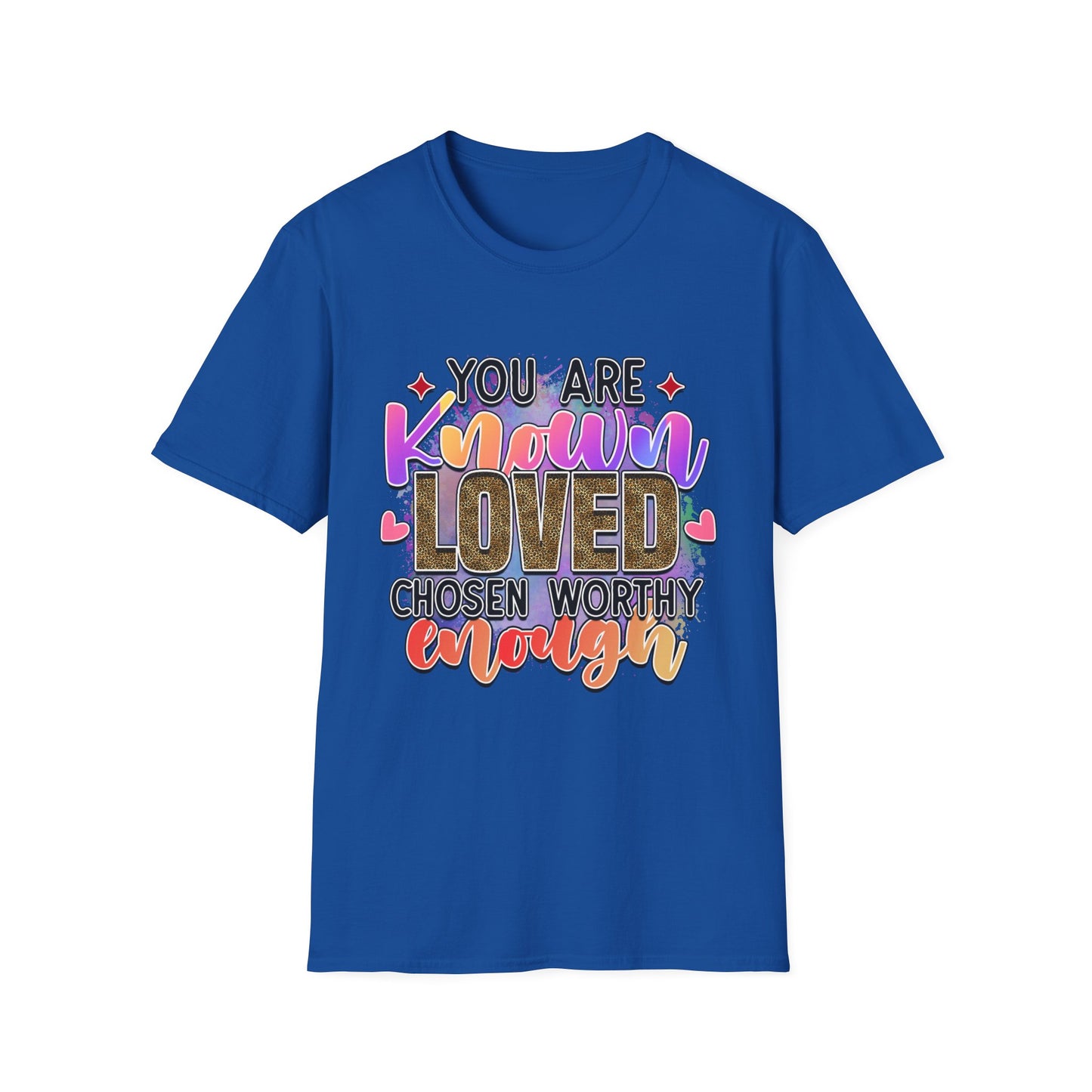T-Shirt — “You Are Known Loved” Inspirational Graphic Tee