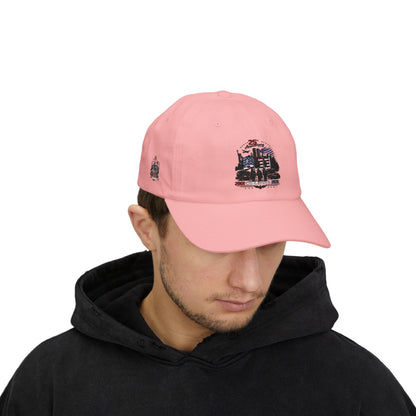 25th Anniversary Dad Cap — Retro Lighthouse & Harbor Embroidery