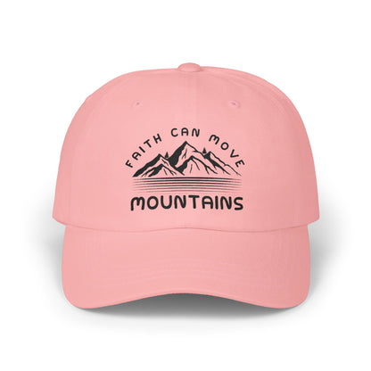 Faith Can Move Mountains Dad Cap – Embroidered Mountain Prayer Hat