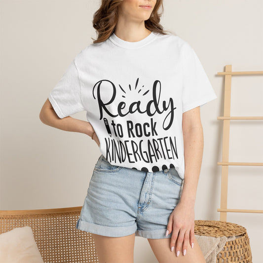 Ready to Rock Kindergarten T-Shirt — Back-to-School Kids Tee