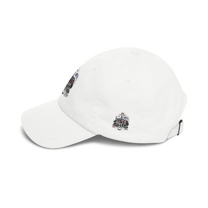 25th Anniversary Dad Cap — Retro Lighthouse & Harbor Embroidery