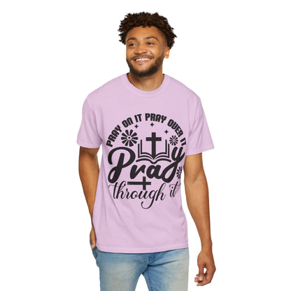 Prayer T-Shirt — "Pray Through It" Christian Faith Graphic Tee