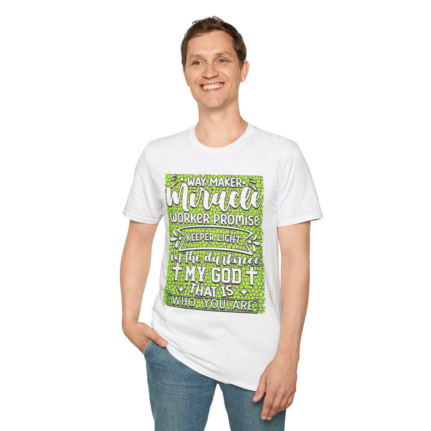 Way Maker Miracle Christian T-Shirt — Faith Verse Tee (Keeper, Promise)