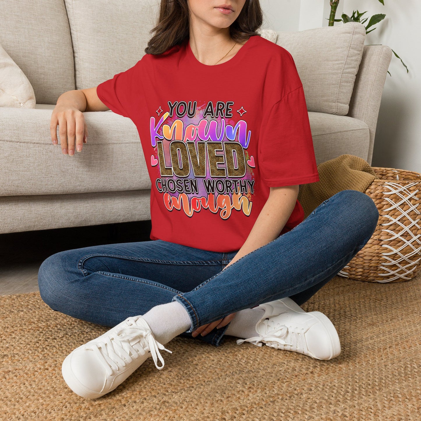T-Shirt — “You Are Known Loved” Inspirational Graphic Tee