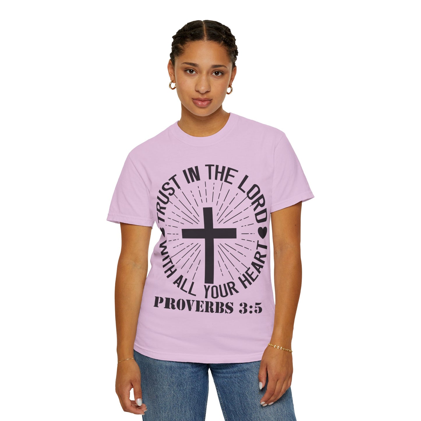 Christian T-Shirt — "Trust in the Lord with All Your Heart" Proverbs 3:5 Faith Tee