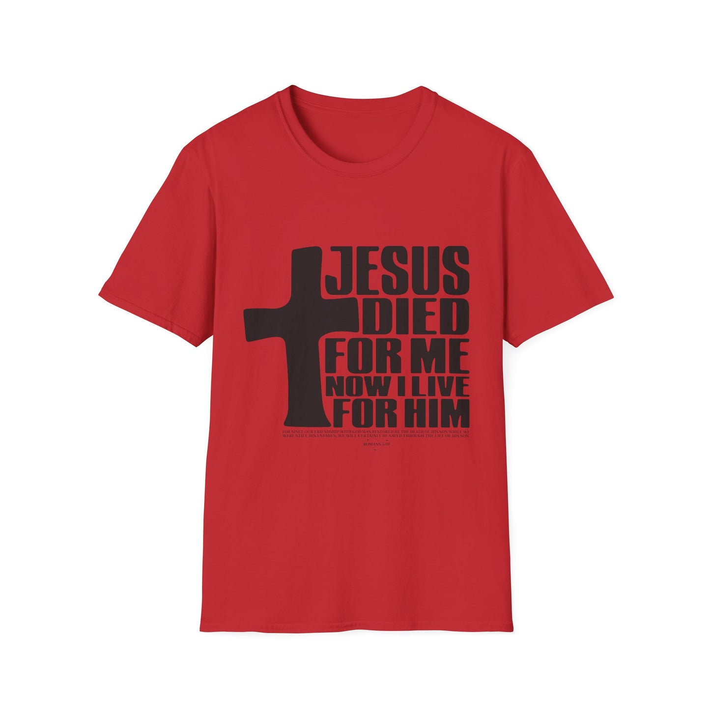 Christian T-Shirt "Jesus Died For Me" — Faith Cross Graphic Tee