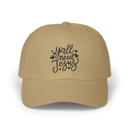 Dad Cap — “Y'all Need Jesus” Embroidered Christian Baseball Hat
