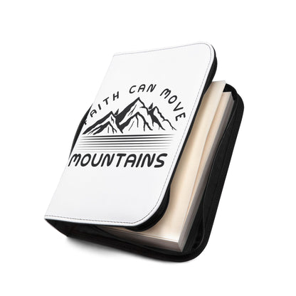 Bible Cover - "Faith Can Move Mountains" Mountain Design Zippered Bible Case