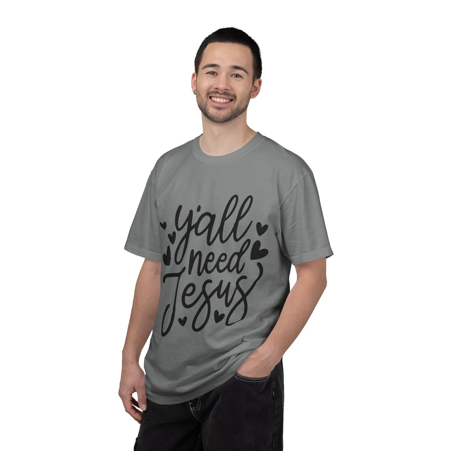 T-Shirt — "Y'all Need Jesus" Script Faith Tee