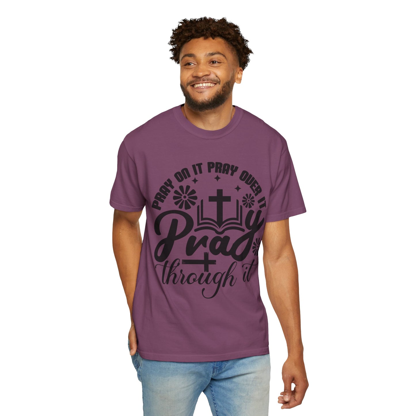 Prayer T-Shirt — "Pray Through It" Christian Faith Graphic Tee