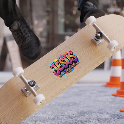 Jesus Graffiti Sticker — "Jesus: The Way, The Truth, The Life" Die-Cut Outdoor Sticker