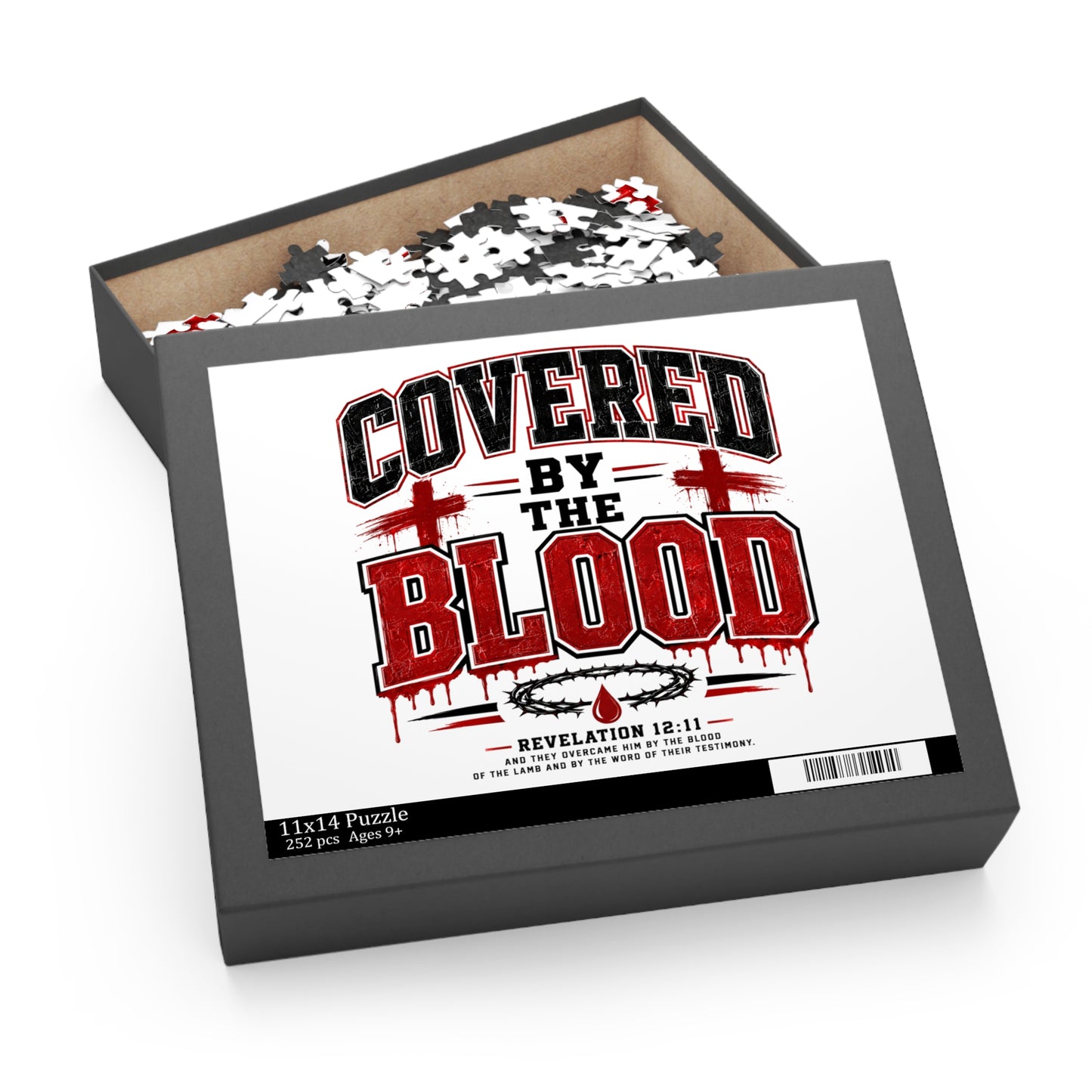 Covered by the Blood Puzzle — Christian Faith Jigsaw (120/252/500 pcs)