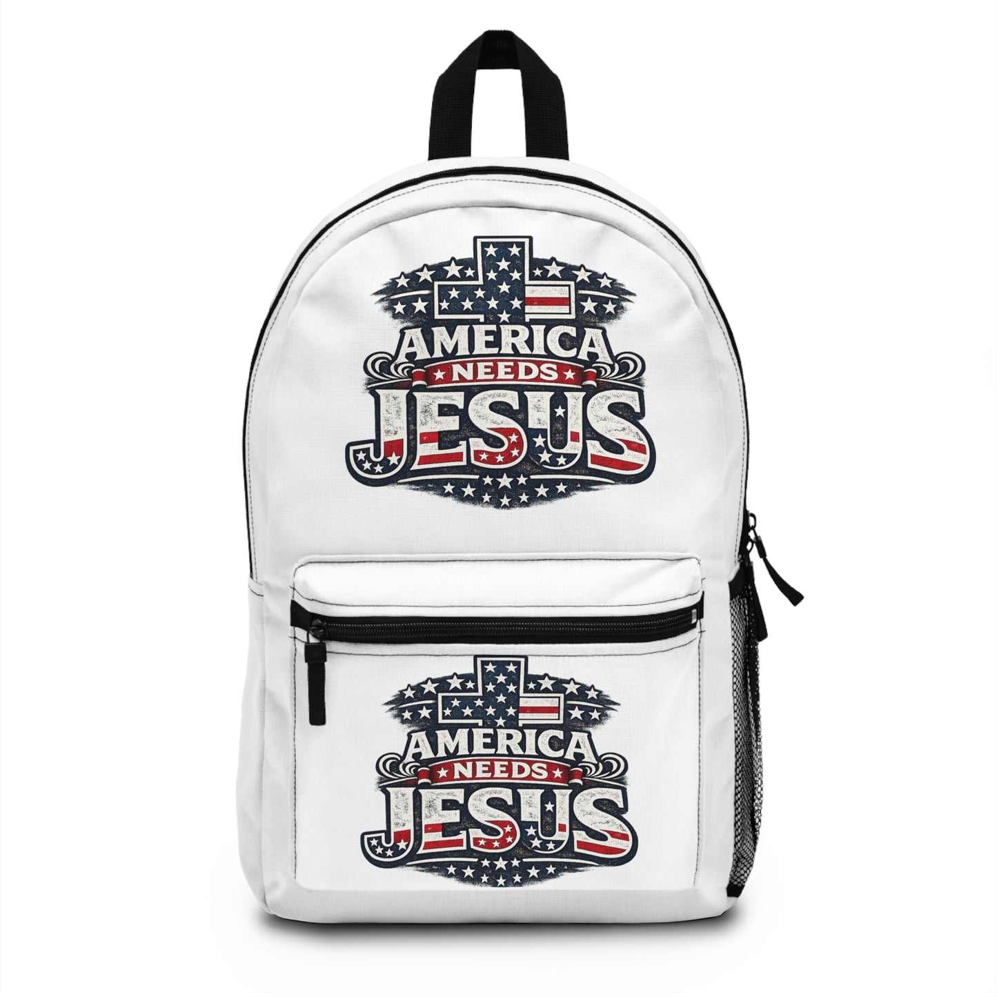 America Needs Jesus Patriotic Backpack