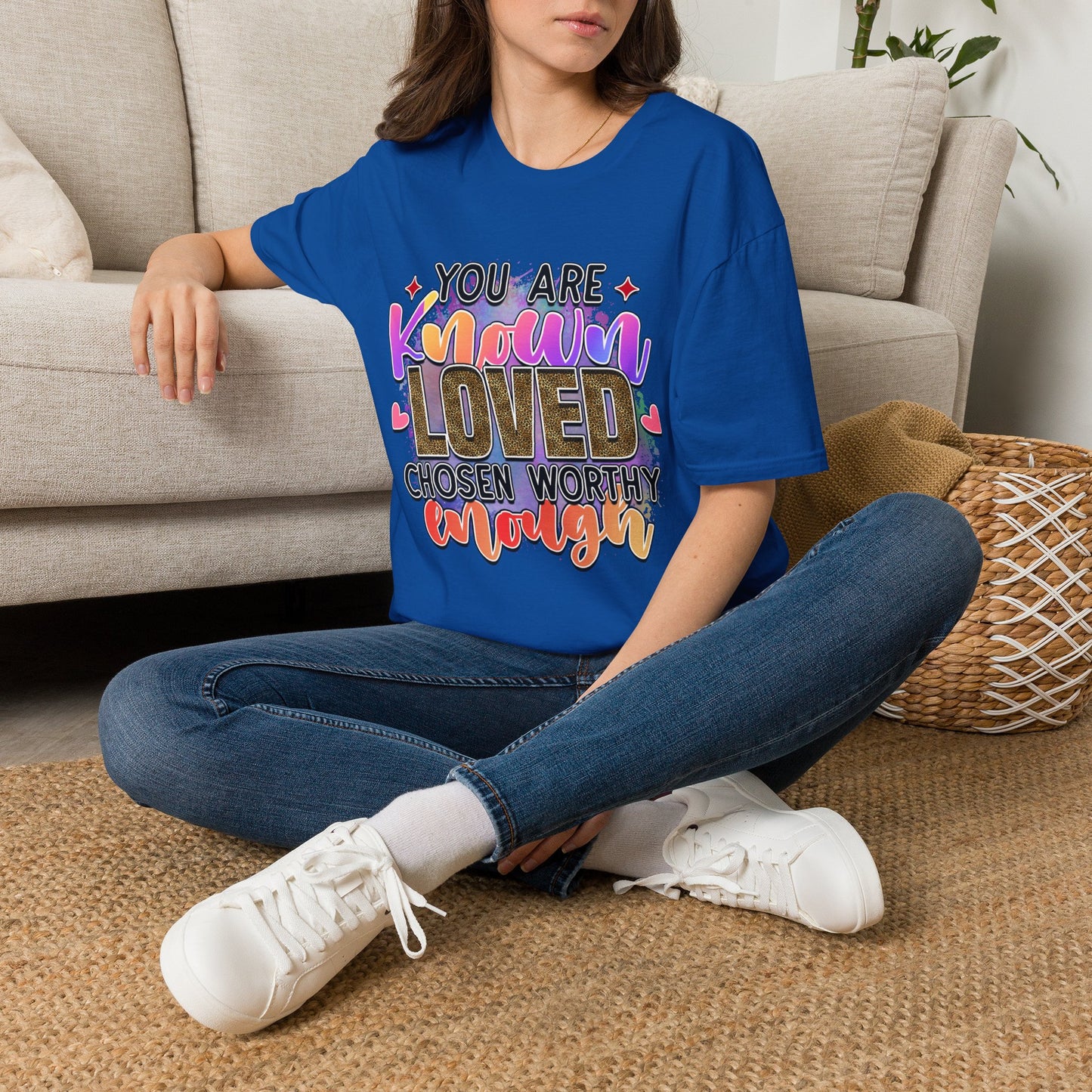 T-Shirt — “You Are Known Loved” Inspirational Graphic Tee