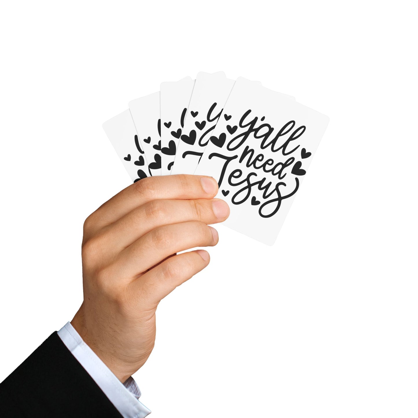 Poker Playing Cards - "Y'all Need Jesus" Religious Deck | Christian Gift, Church Game Night