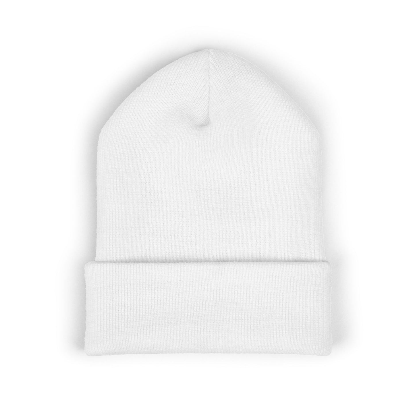 Embroidered 'Jesus' Crown Cuffed Beanie — Christian Faith Winter Hat