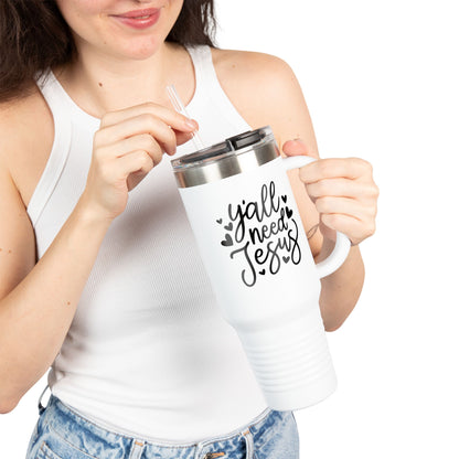 Y'all Need Jesus 40oz Insulated Travel Mug