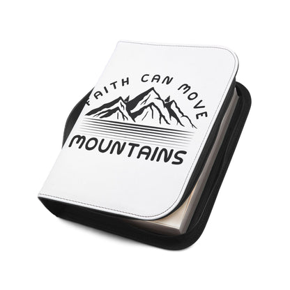 Bible Cover - "Faith Can Move Mountains" Mountain Design Zippered Bible Case