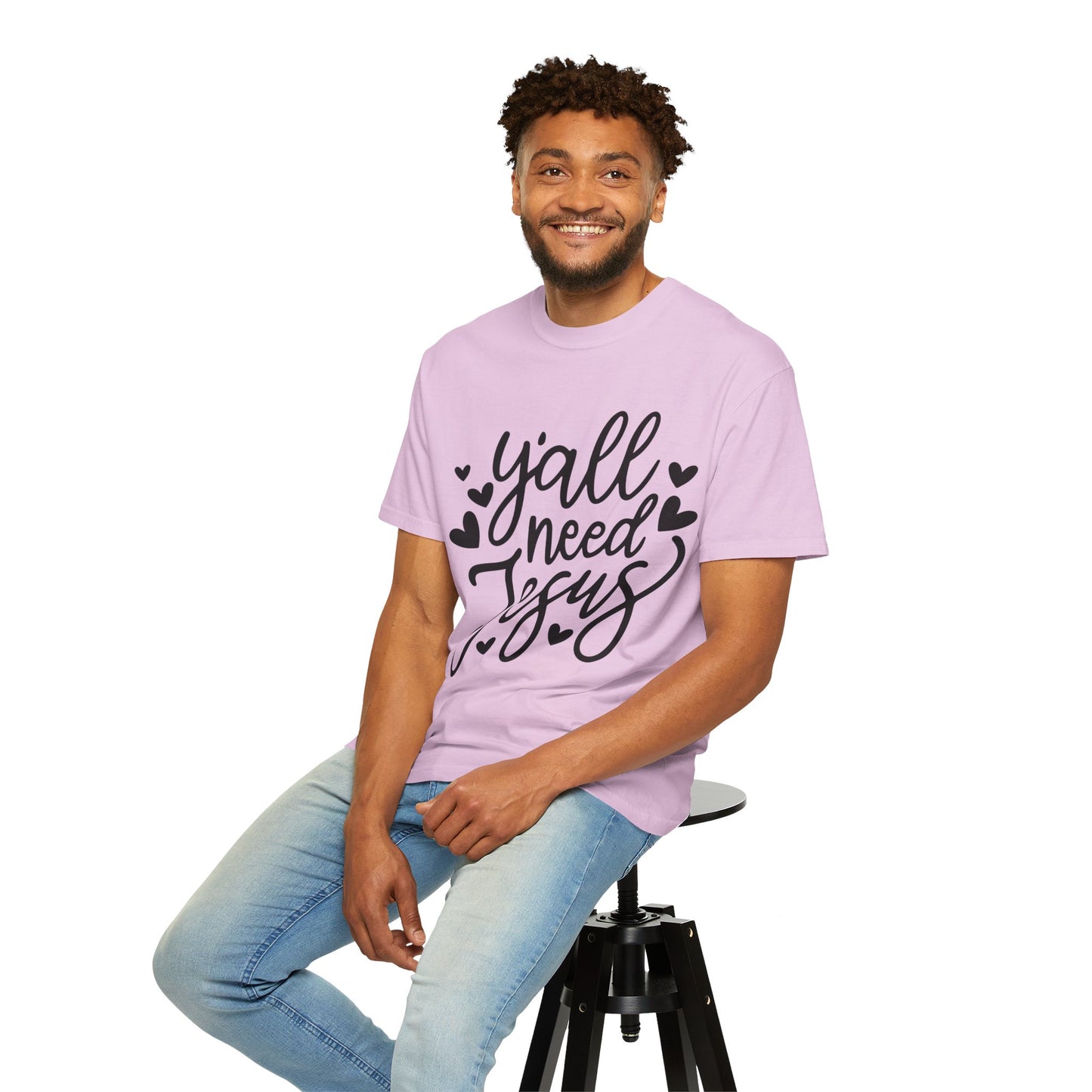 T-Shirt — "Y'all Need Jesus" Script Faith Tee