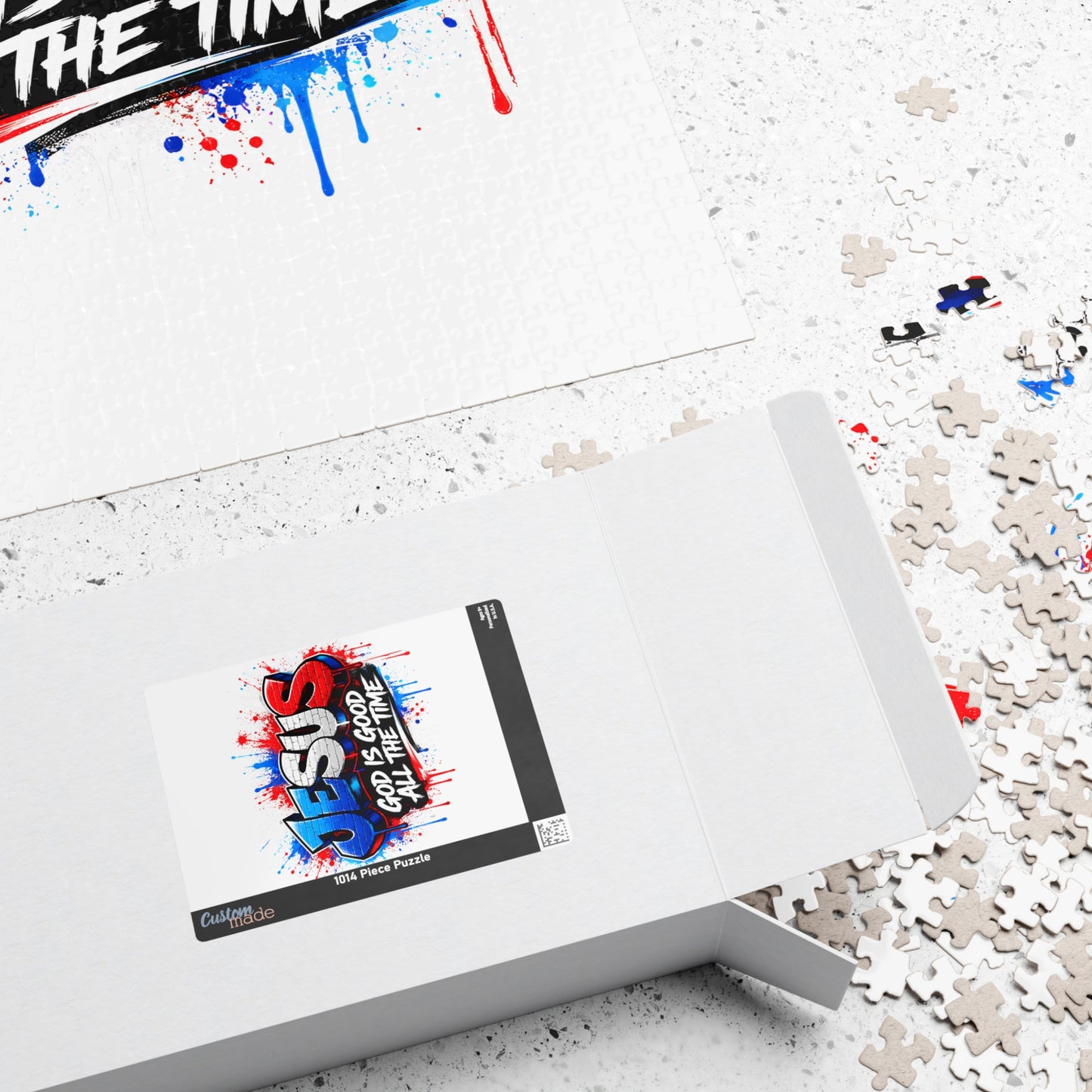 Jesus Graffiti Puzzle — "God Is Good All The Time" Faith Jigsaw (110/252/520/1014 pcs)