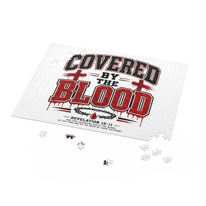 Covered by the Blood Puzzle — Christian Faith Jigsaw (120/252/500 pcs)