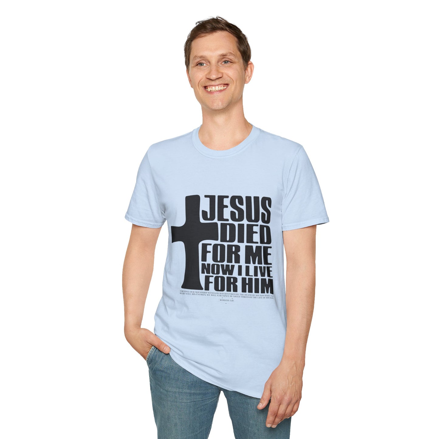 Christian T-Shirt "Jesus Died For Me" — Faith Cross Graphic Tee
