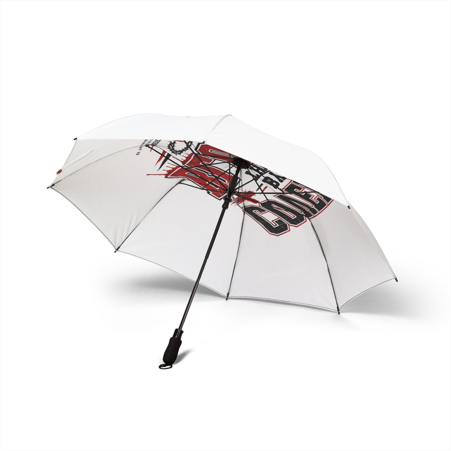 Foldable Umbrella — "Covered by the Blood" Red Cross Christian Rain Umbrella