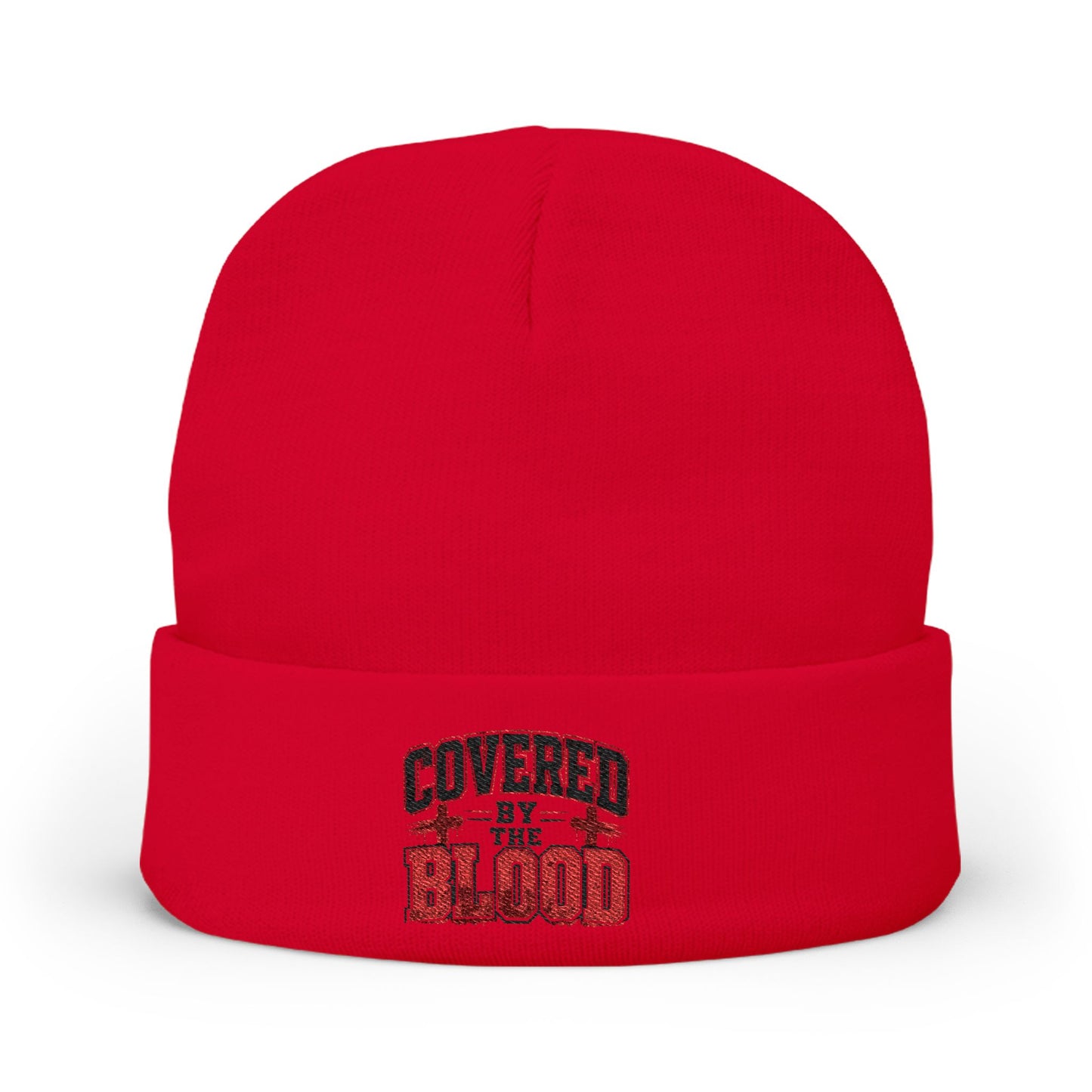 Covered by the Blood Embroidered Beanie