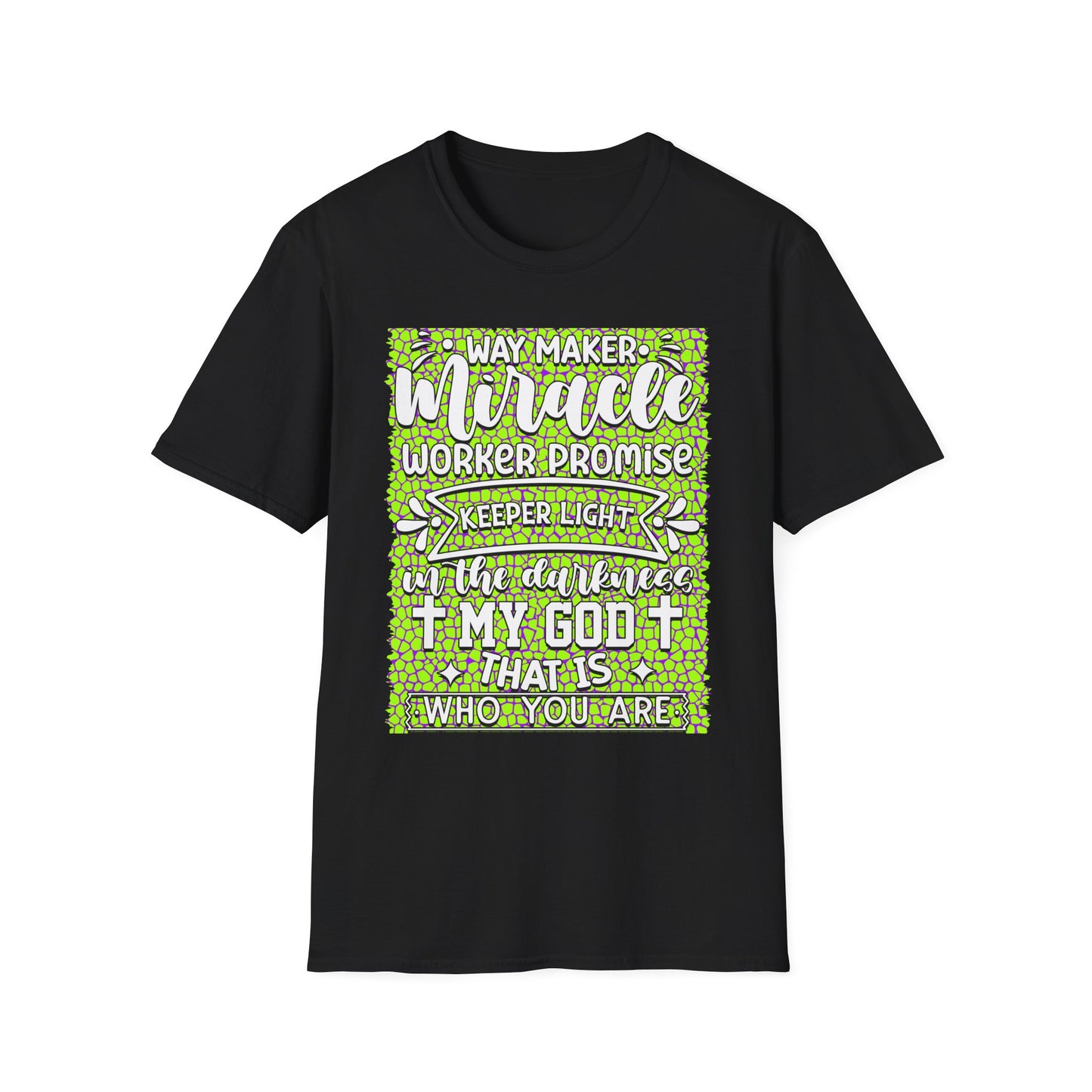 Way Maker Miracle Christian T-Shirt — Faith Verse Tee (Keeper, Promise)