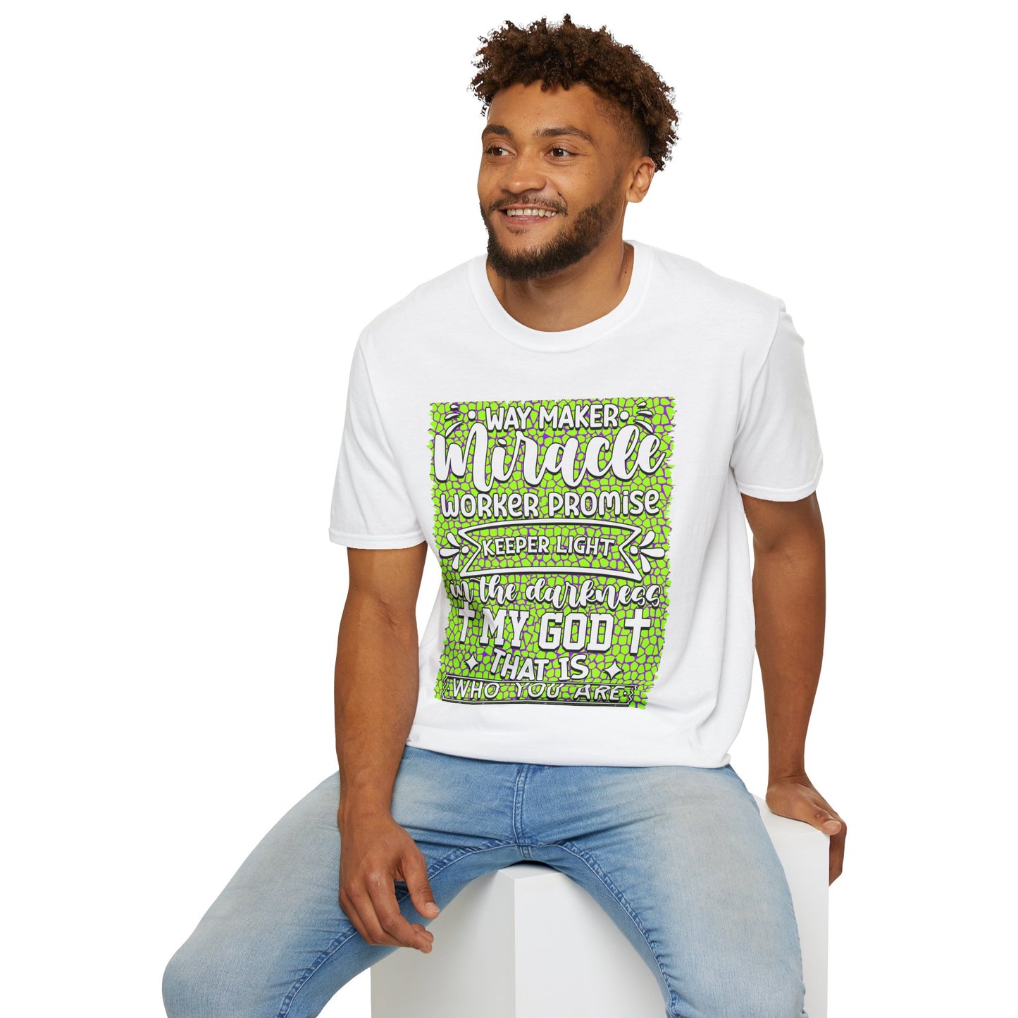 Way Maker Miracle Christian T-Shirt — Faith Verse Tee (Keeper, Promise)