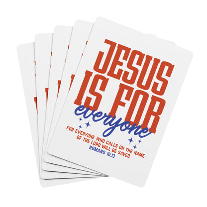 Christian Poker Playing Cards — "Jesus Is For Everyone" Bible Verse Deck