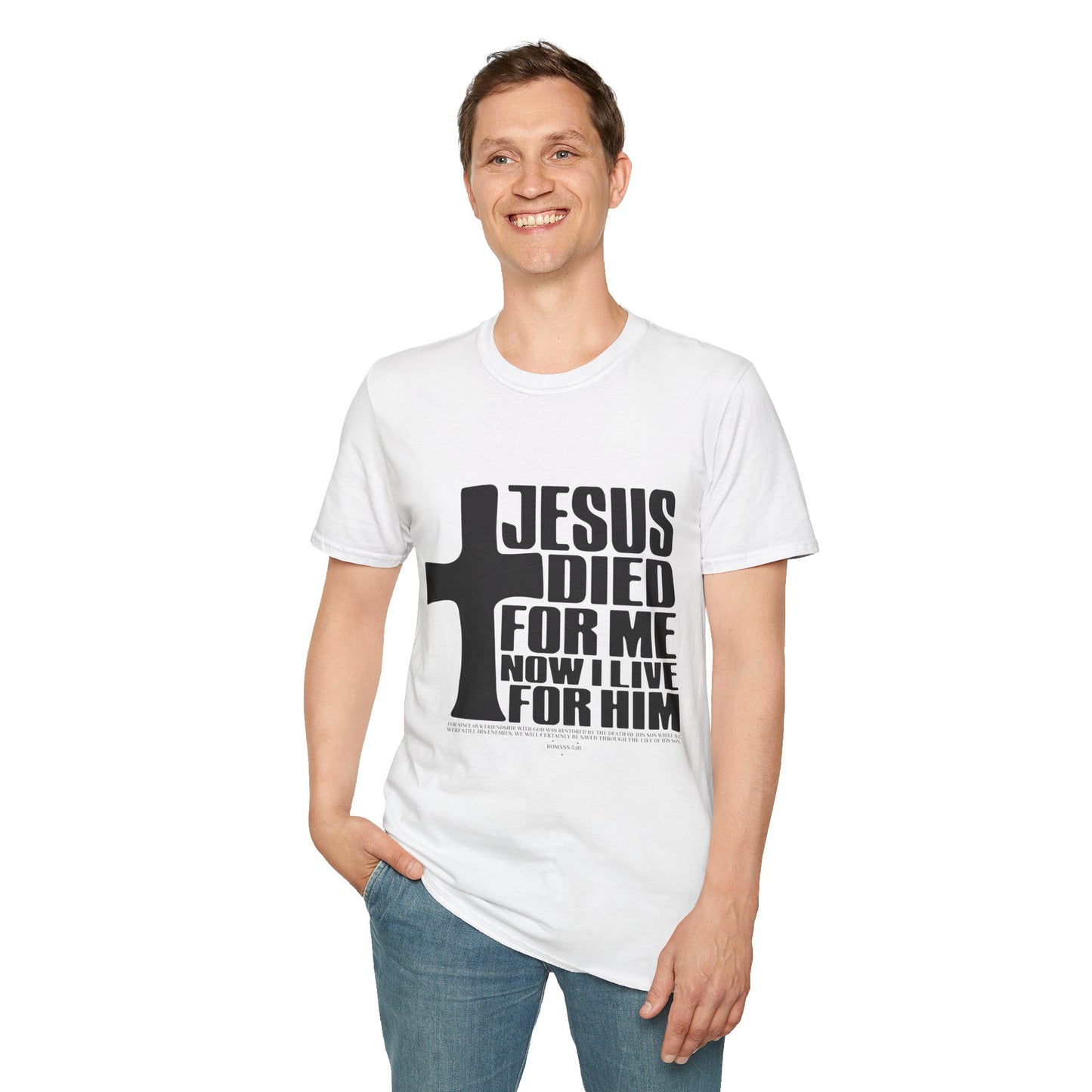 Christian T-Shirt "Jesus Died For Me" — Faith Cross Graphic Tee