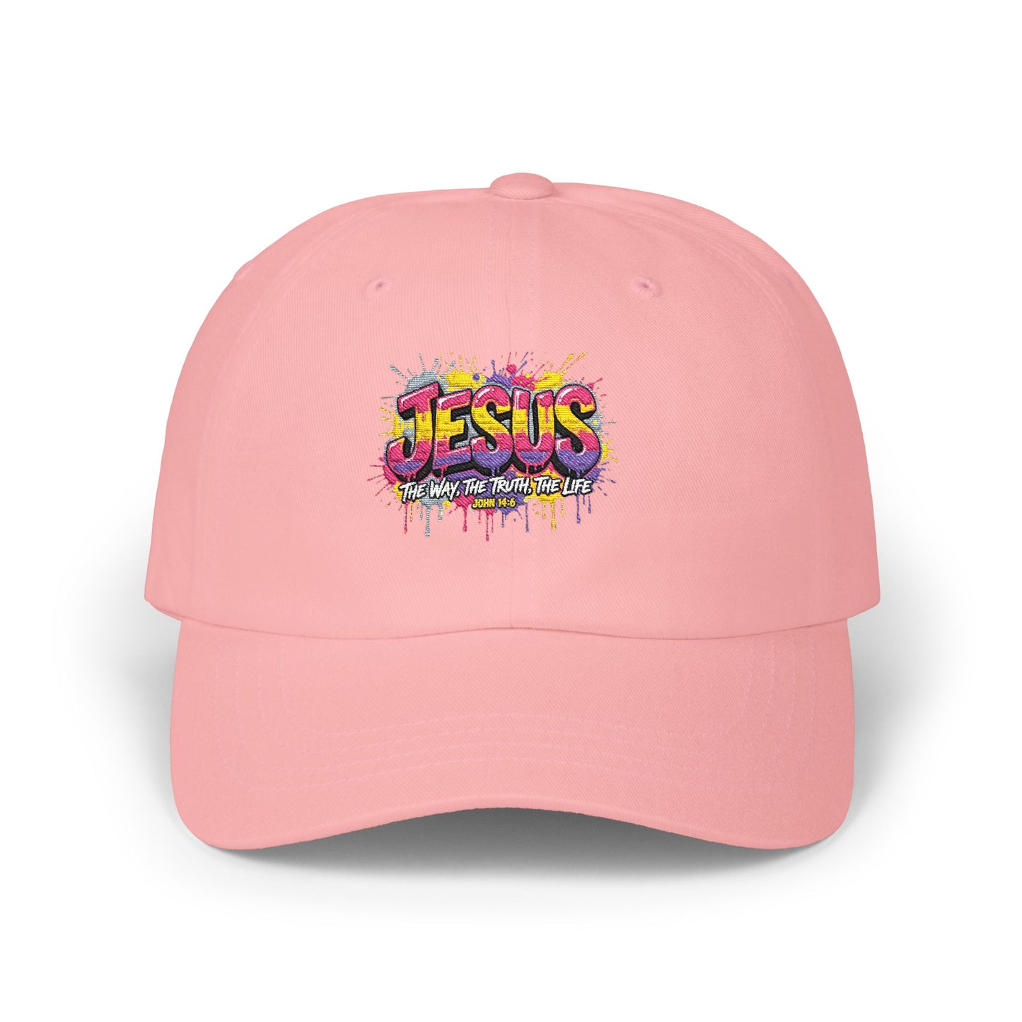 Jesus Graffiti Dad Cap – Colorful Christian Baseball Hat