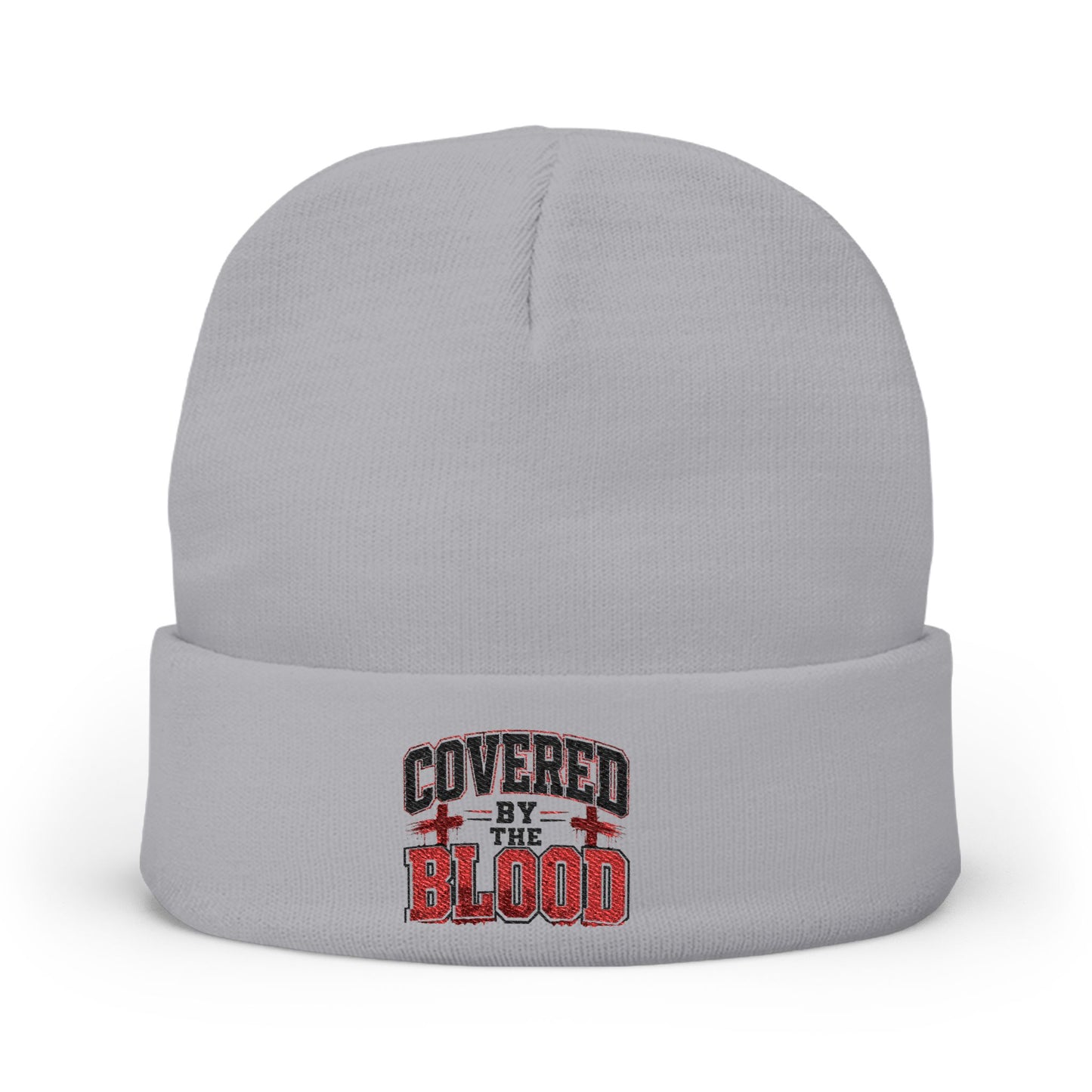 Covered by the Blood Embroidered Beanie