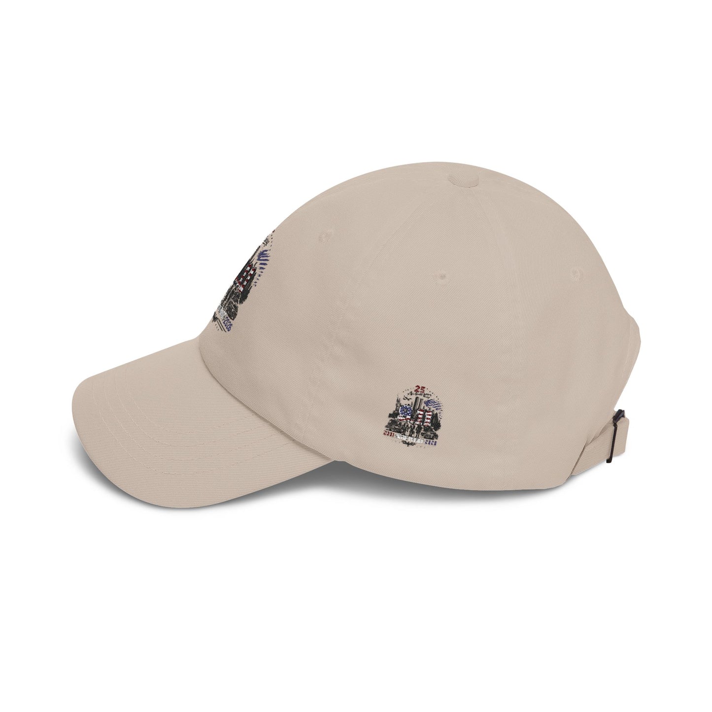 25th Anniversary Dad Cap — Retro Lighthouse & Harbor Embroidery
