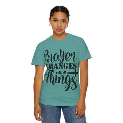 Prayer Changes Things T-Shirt — Christian Faith Graphic Tee